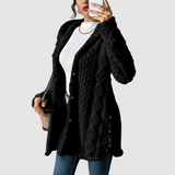 Štěpánka - Plus-Size Cardigan mit Kapuze