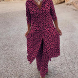 Marta | Eleganter Zweiteiler mit Geometriemuster