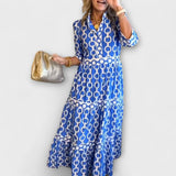 Marion | Midi-Robe mit Kettenmuster