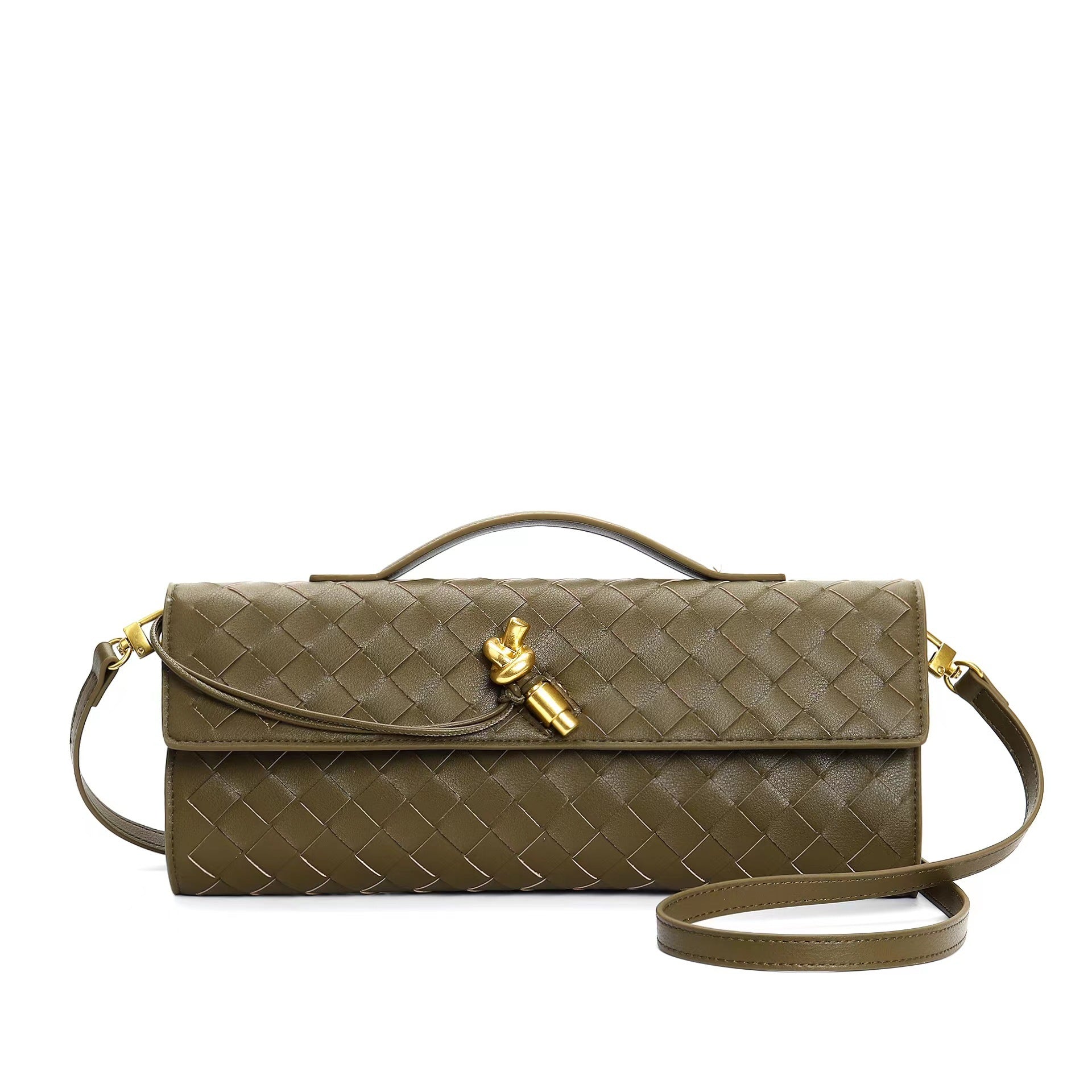 Geflochtene Damen Clutch aus Echtleder – Elegant & Vielseitig