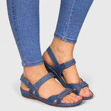 Waltraud | Bequeme flache Sandalen