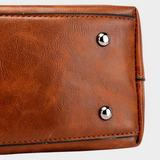 Vegane Handtasche Damen – Mittelgroße Schultertasche mit Henkeln