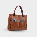 Vegane Handtasche Damen – Mittelgroße Schultertasche mit Henkeln
