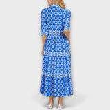 Marion | Midi-Robe mit Kettenmuster