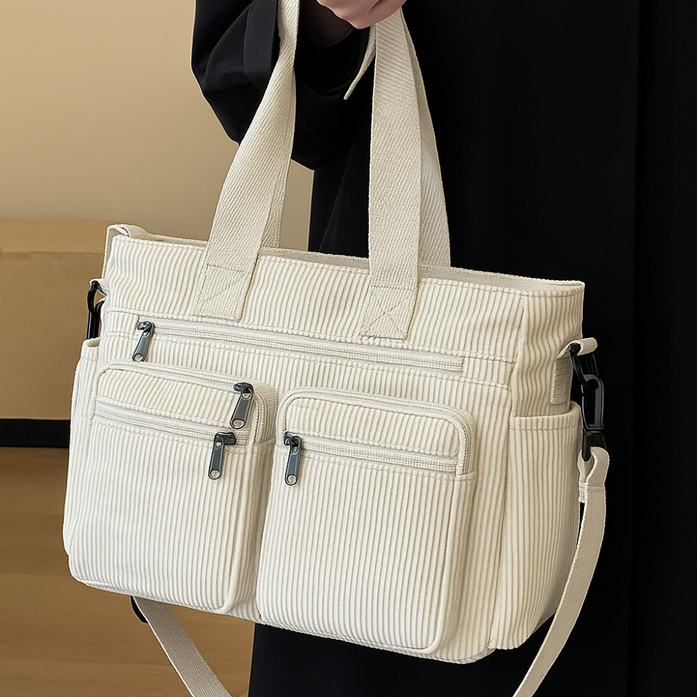 Damen Cord Tasche – Geräumig, Trendy & Für Alltag