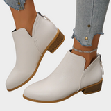 Agnes | Stiefelette mit niedrigem Absatz in Hellbraun