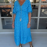 Michaela | Kleid mit Wellenmuster