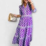 Marion | Midi-Robe mit Kettenmuster