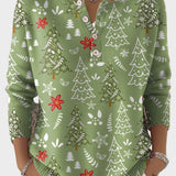 Iris - Weihnachts-Pullover mit Knöpfen