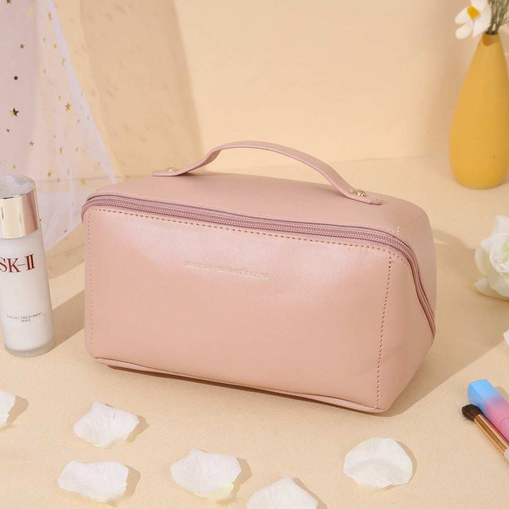 Kosmetiktasche Reise Groß – Eleganter Make-up Organizer für Damen mit Reißverschluss
