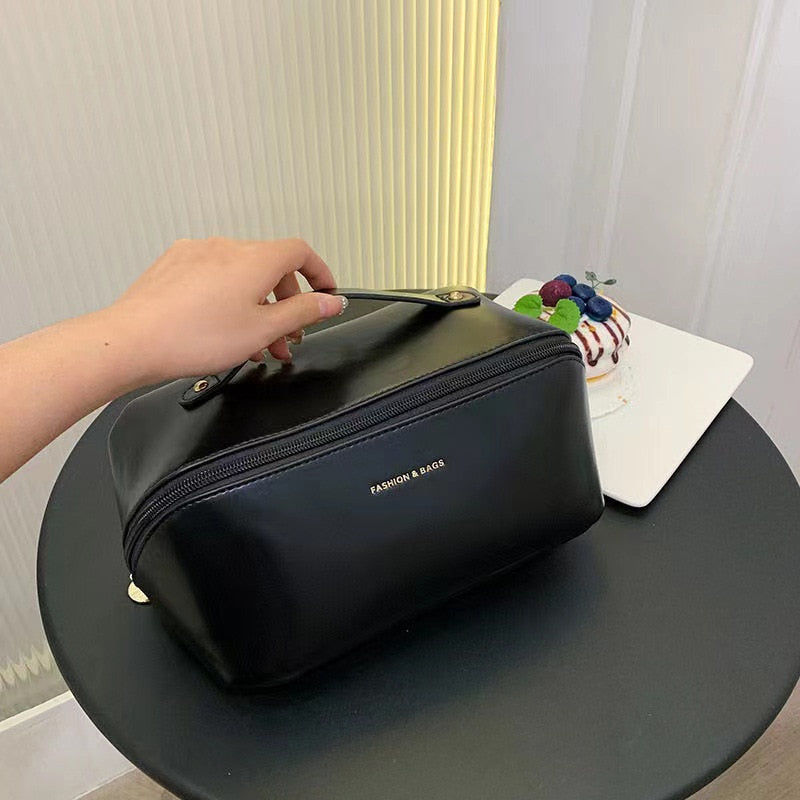 Kosmetiktasche Reise Groß – Eleganter Make-up Organizer für Damen mit Reißverschluss