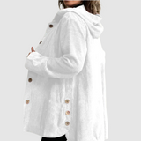 Stella - Bequeme Samtjacke mit Kapuze