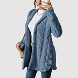 Štěpánka - Plus-Size Cardigan mit Kapuze