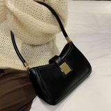 Damen Schultertasche Schwarz – Elegant & mit Reißverschluss