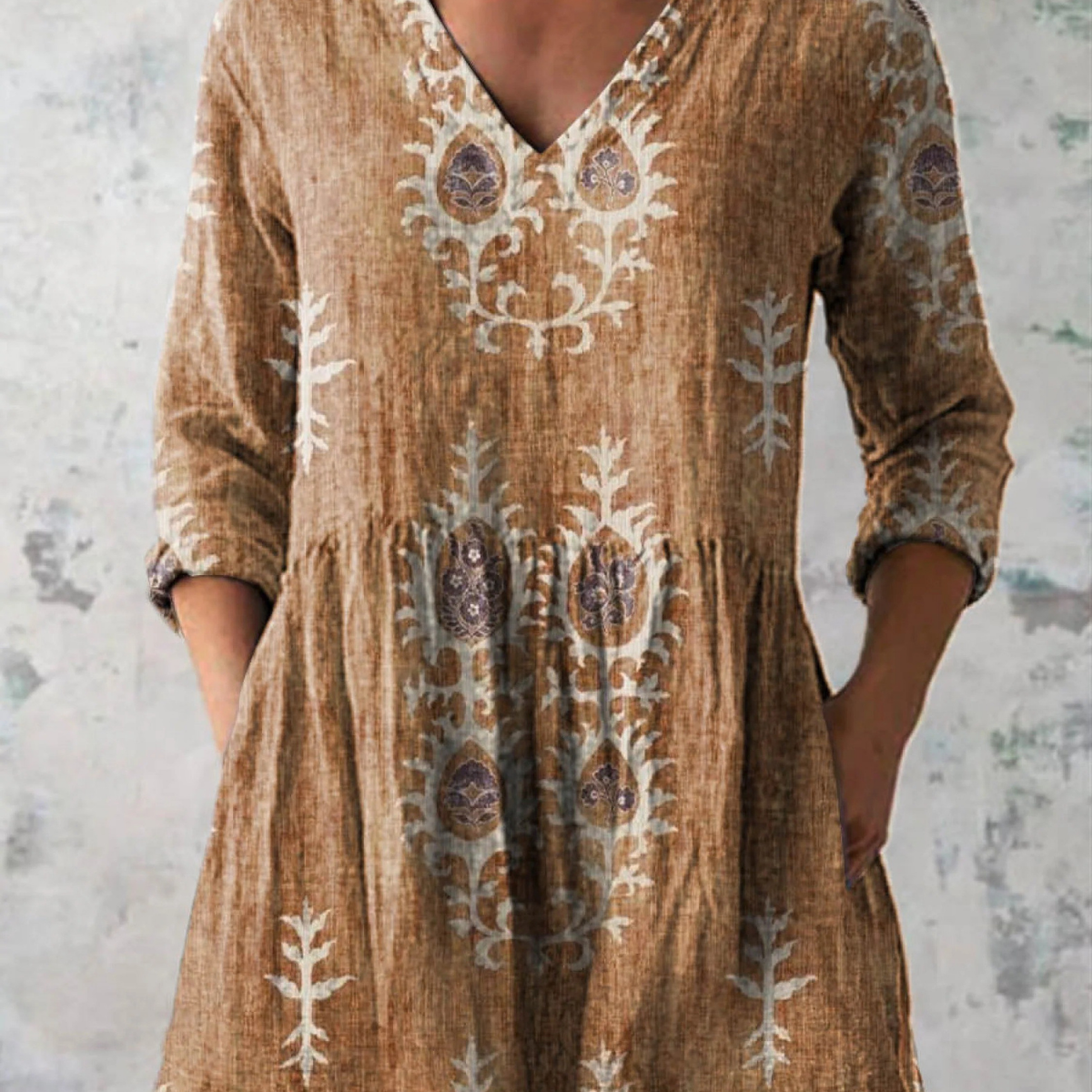 Frederike | Longbluse mit V-Ausschnitt in 6 Farben