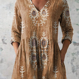 Frederike | Longbluse mit V-Ausschnitt in 6 Farben