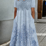 Anke | Elegantes Midi-Kleid mit Blumenmuster