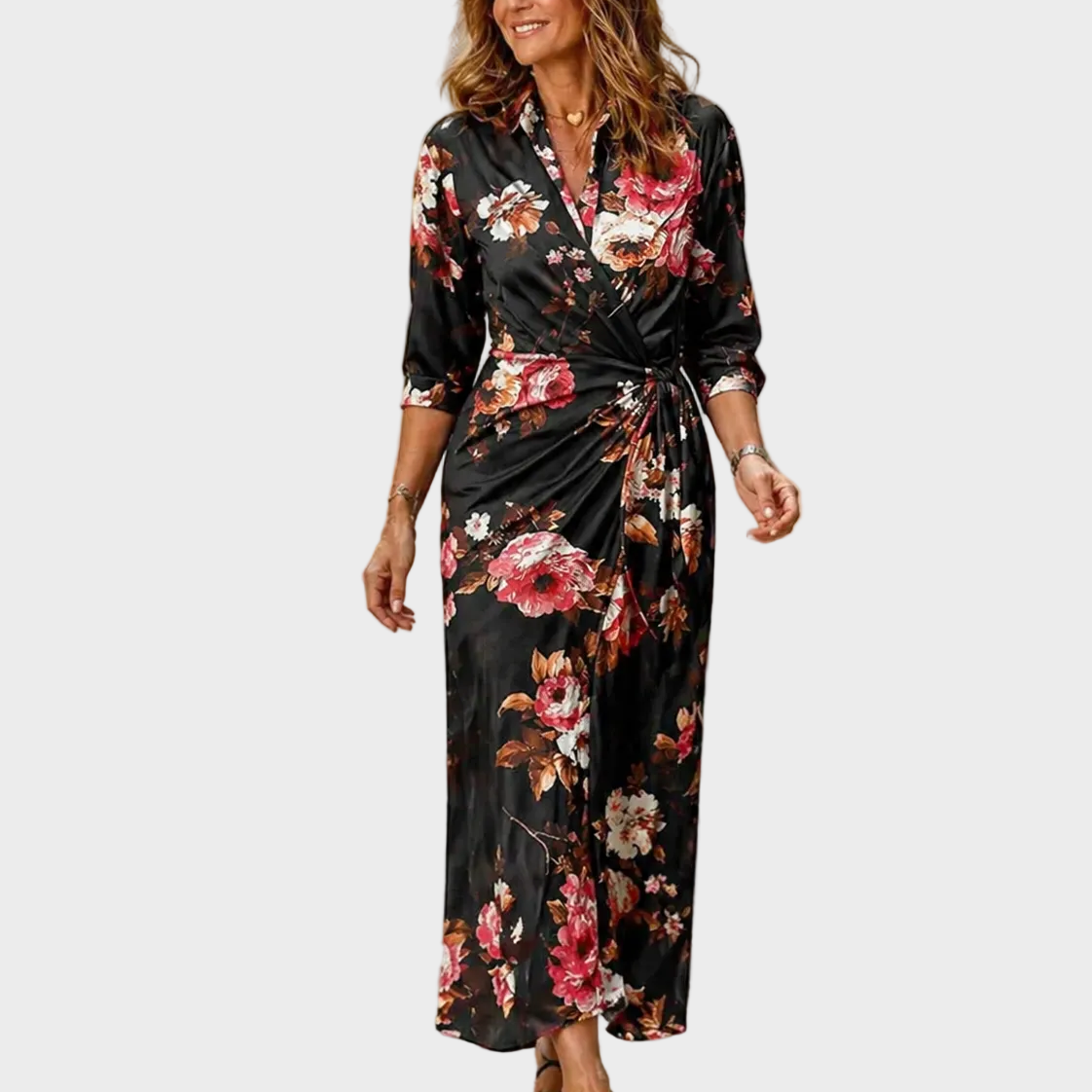 Gudrun | Bedrucktes Maxi-Kleid
