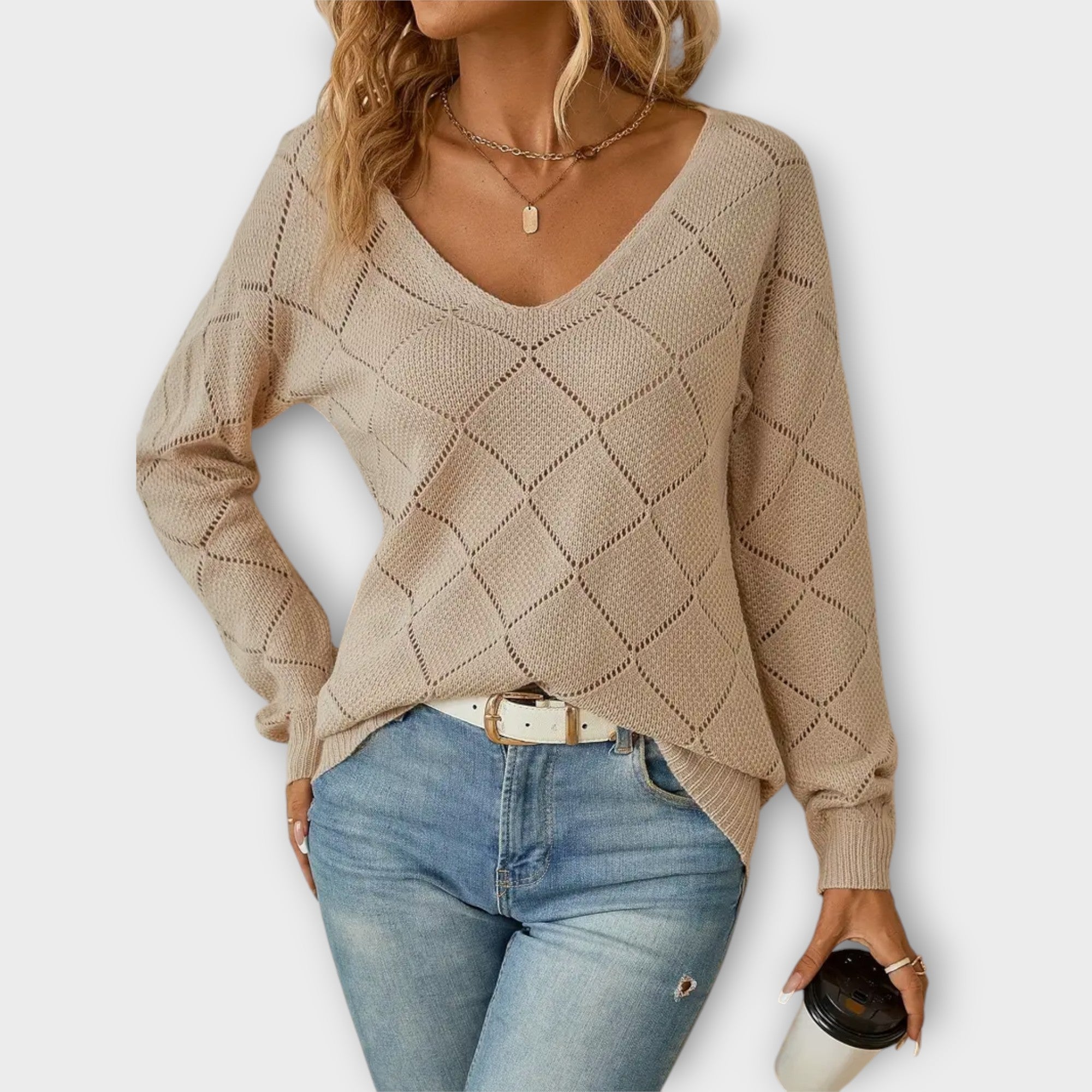 Evers - Lockere Strickjacke