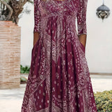 Susanne | Lässiges Midi-Kleid mit langen Ärmeln