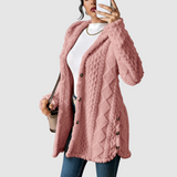 Štěpánka - Plus-Size Cardigan mit Kapuze