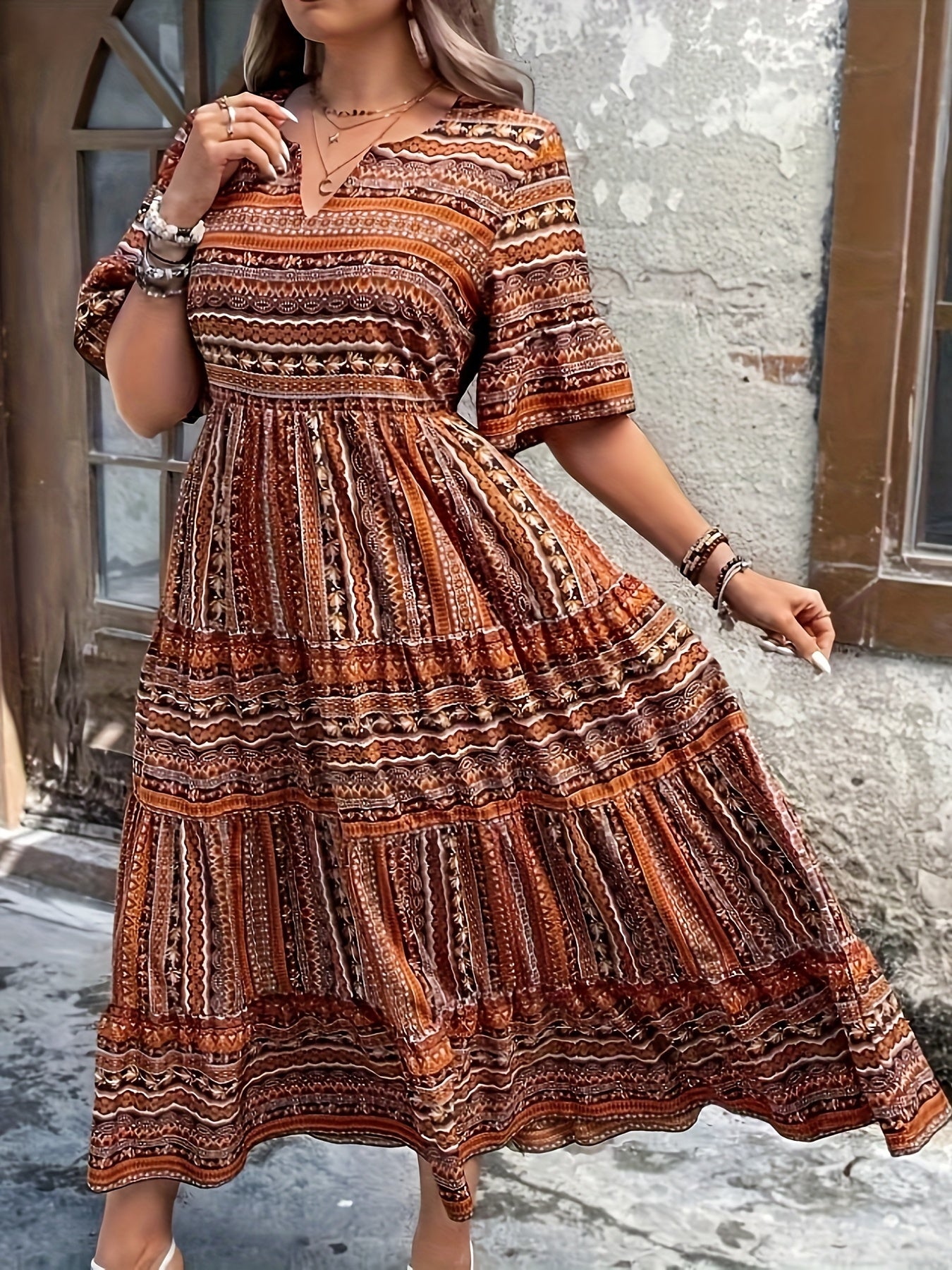 Joraine - Fließendes Ethno-Kleid