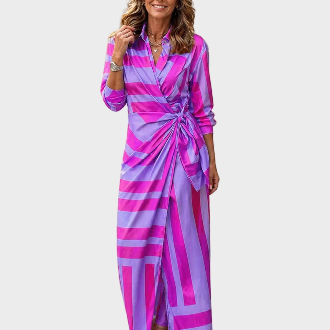 Gudrun | Bedrucktes Maxi-Kleid