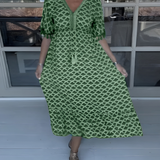 Michaela | Kleid mit Wellenmuster