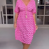 Michaela | Kleid mit Wellenmuster