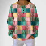 Agnes - Pullover mit buntem Patchworkmuster