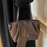 Handtasche Damen – Große Schultertasche mit Reißverschluss