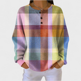 Adèle - Pullover mit buntem Karomuster