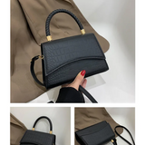 Damen Leder Crossbody Midi Tasche – Elegante Alltags Schultertasche