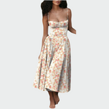 Carmen | Satin-Maxikleid mit dünnen Trägern