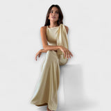 Gabriele | Maxi-Kleid mit Knoten