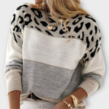 Cheyenne - Lockere Strickjacke im Leopardenmuster