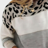 Cheyenne - Lockere Strickjacke im Leopardenmuster