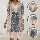Christel | Fließendes Boho-Midi-Kleid