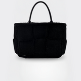 Handtasche Damen – Weiche Tasche mit Reißverschluss – Plüsch