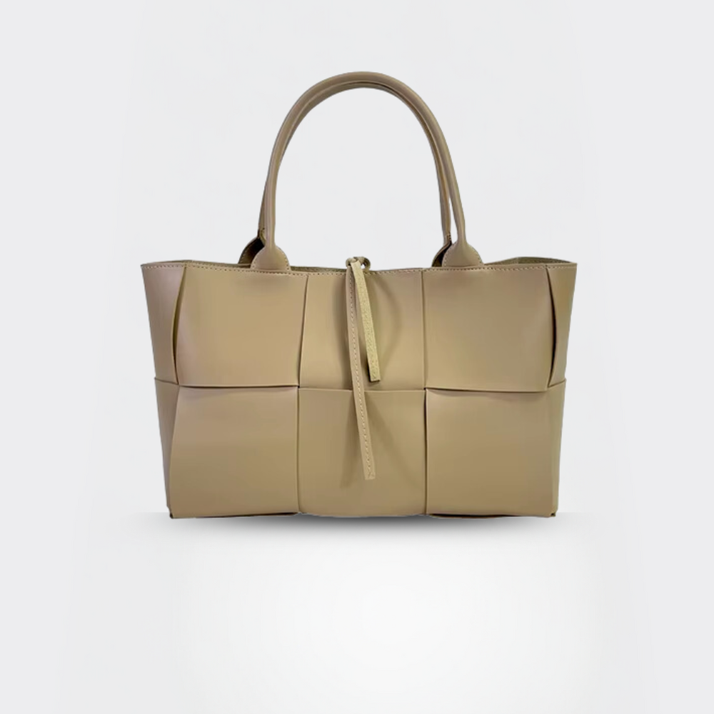 Handtasche Damen – Echt Leder Tasche – Geflochten Design