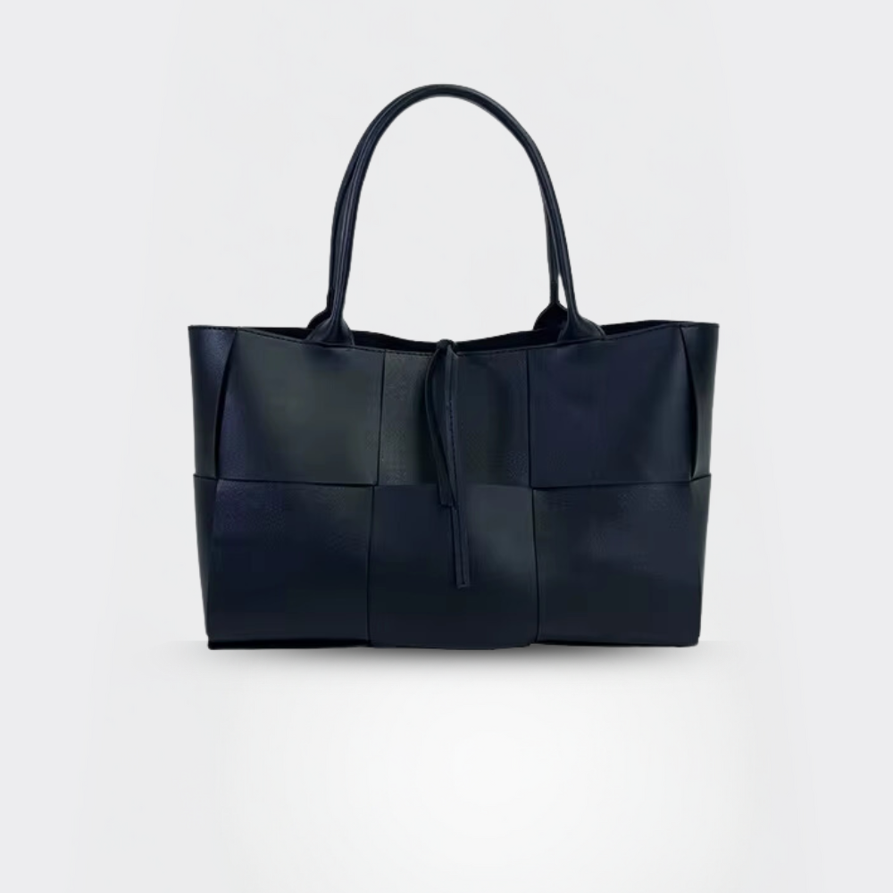 Handtasche Damen – Echt Leder Tasche – Geflochten Design