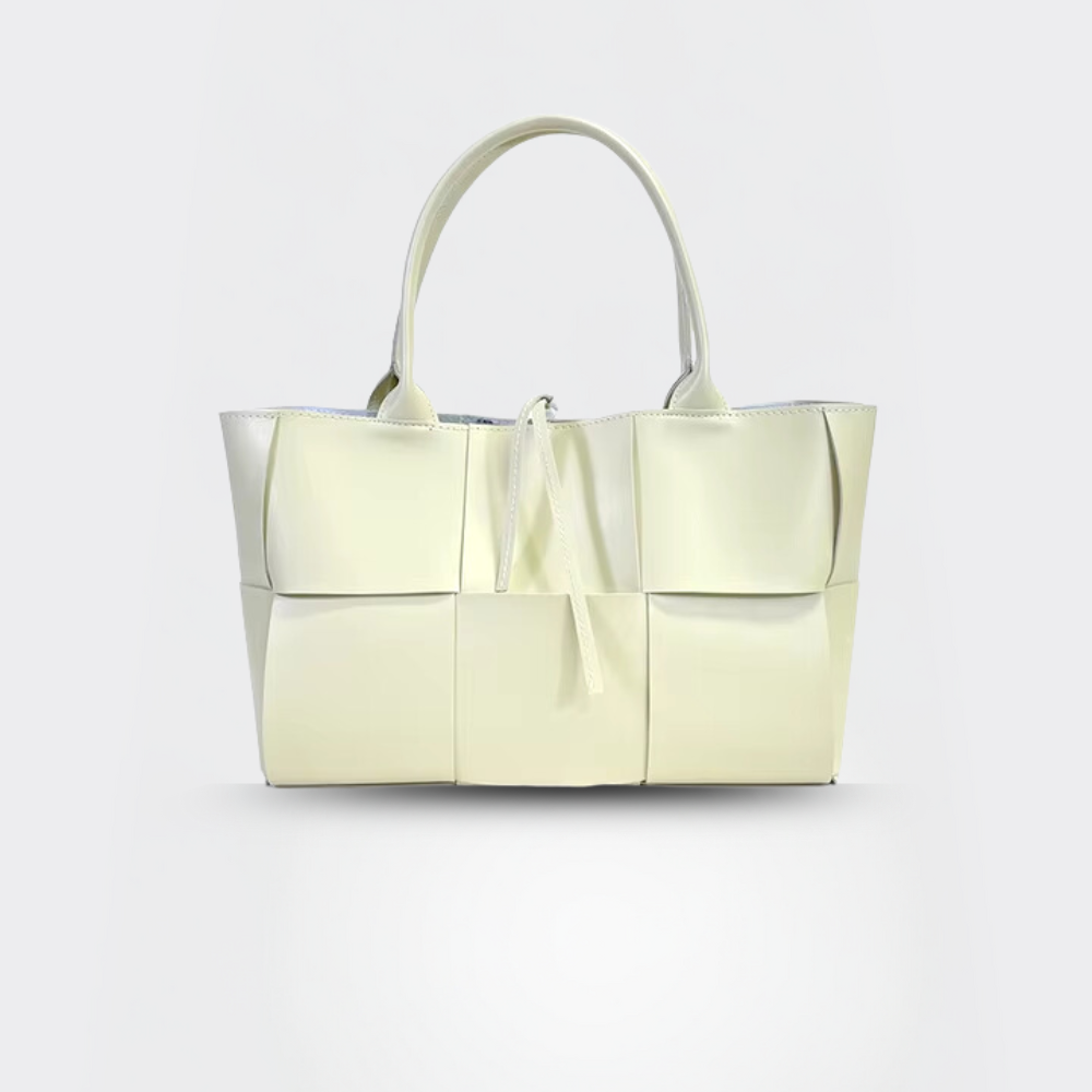Handtasche Damen – Echt Leder Tasche – Geflochten Design