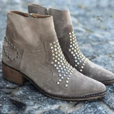 Ulrike | Stiefelette mit Nieten