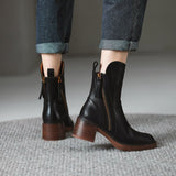Amalie | Klassische Stiefelette in Braun