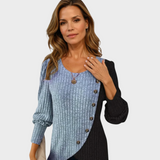 Kaia - Eleganter Strickpullover mit Knöpfen