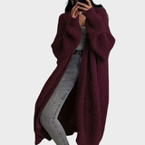 Piper - Langer, geflochtener Cardigan für Frauen