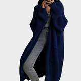 Piper - Langer, geflochtener Cardigan für Frauen