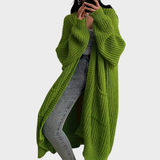 Piper - Langer, geflochtener Cardigan für Frauen