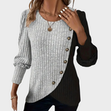 Kaia - Eleganter Strickpullover mit Knöpfen