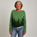 Klaudia - Vintage Sweter Robiony na Drutach